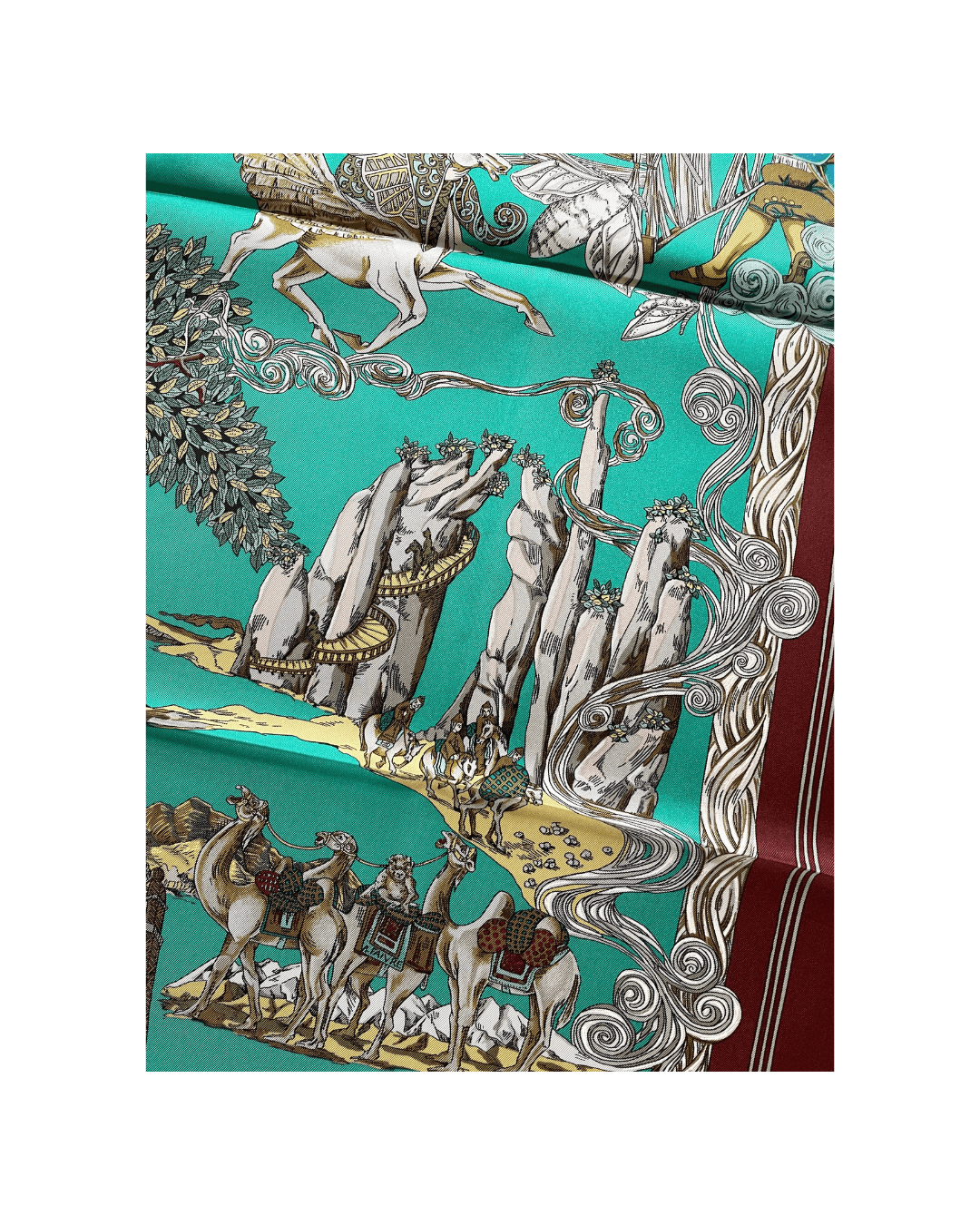 Carré Hermès vintage Au fil de la soie Faivre