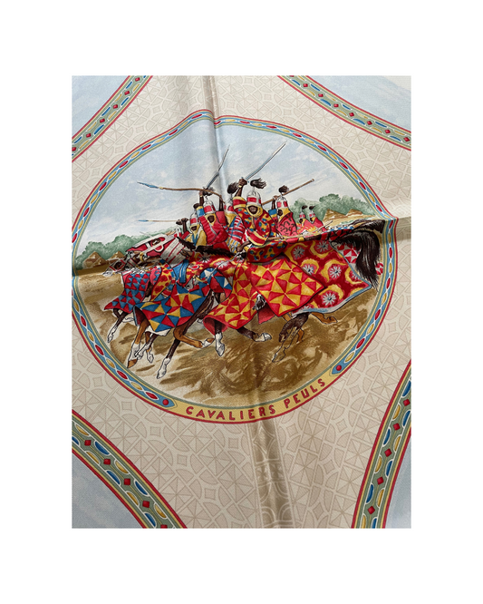 Carré Hermès 90 cavaliers peuls Titre