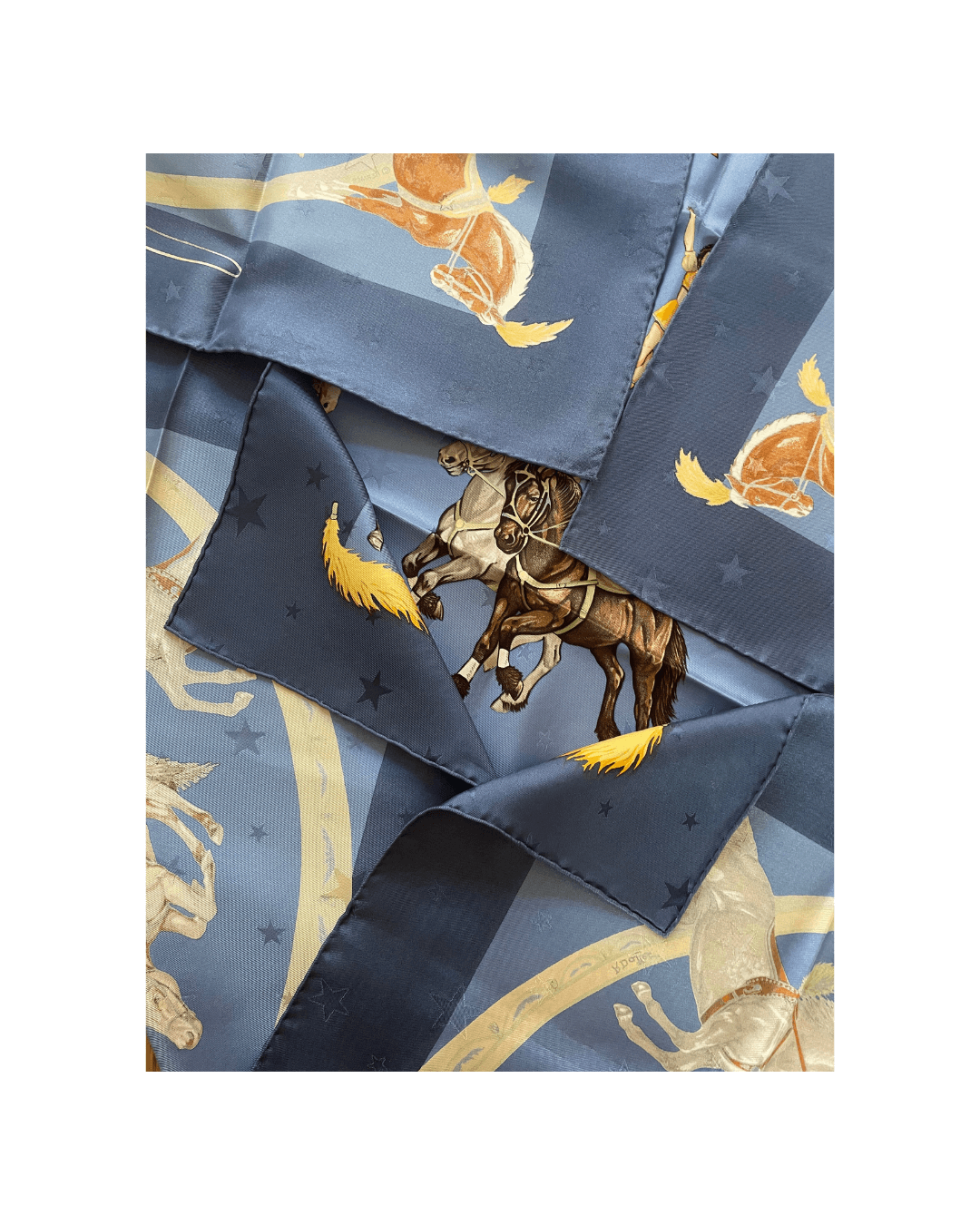 Carré hermès soie vintage occasion En piste