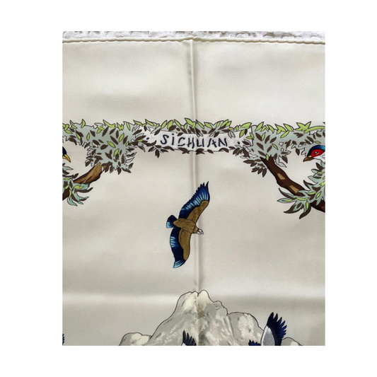 carré hermès sichuan dallet beige titre