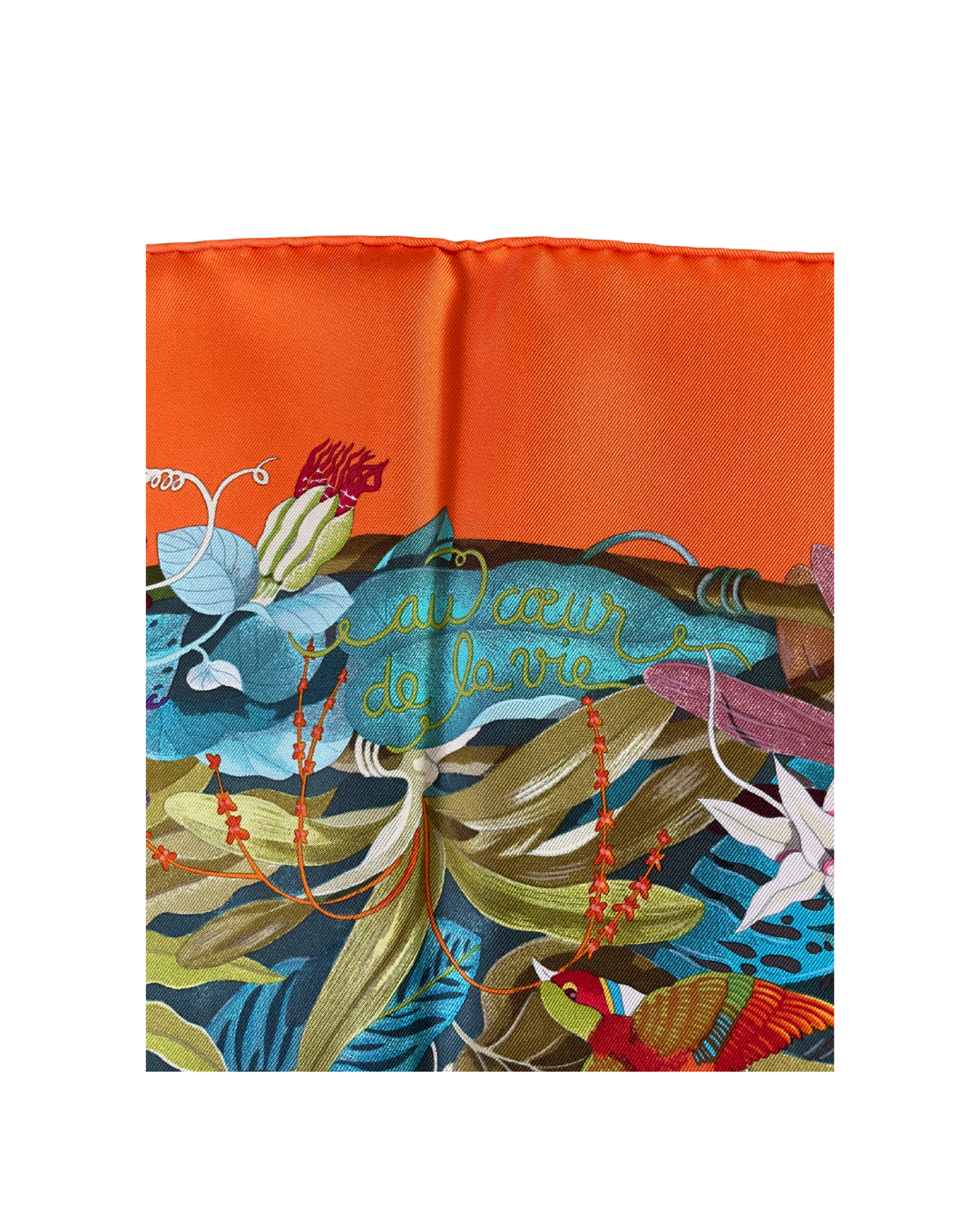 Carré Hermès 90 Au coeur de la vie Titre