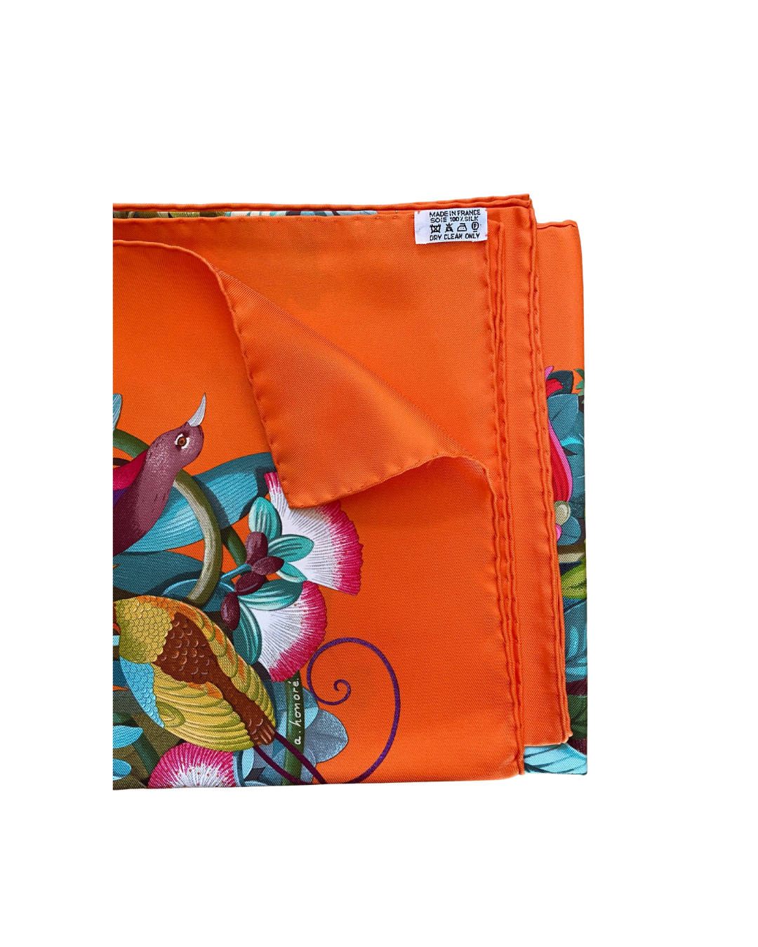 Carré Hermès 90 Au coeur de la vie étiquette