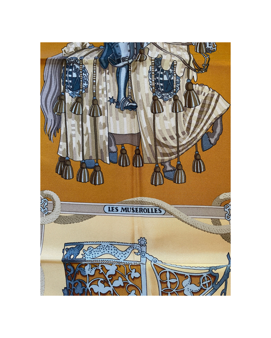 'Les muserolles' Carré 90 - Paon