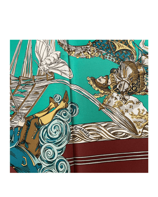 Carré Hermès vintage Au fil de la soie Faivre