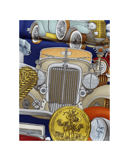 Carré Hermès vintage automobile metz