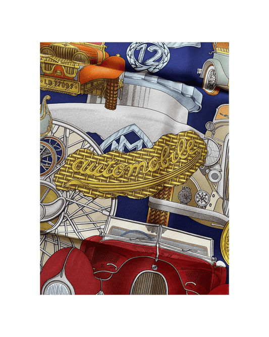 Carré Hermès vintage automobile metz