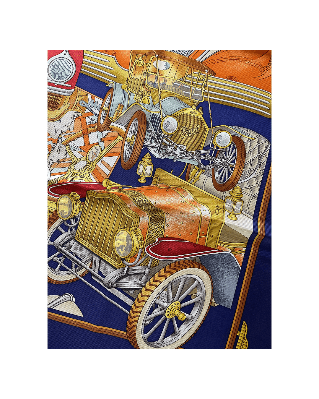 Carré Hermès vintage automobile metz