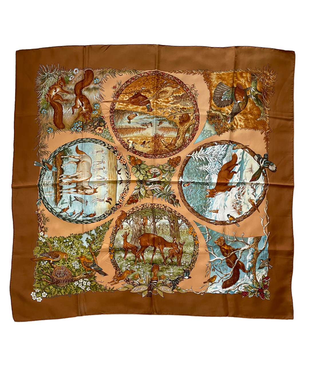 Carré Hermès vintage Les quatre saisons