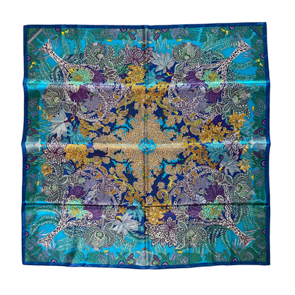 Carré Hermès Paon vintage Annie Faivre 