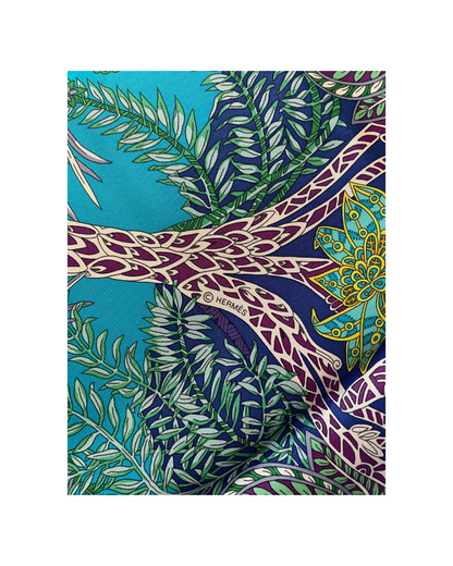 Carré Hermès Paon vintage Annie Faivre copyright