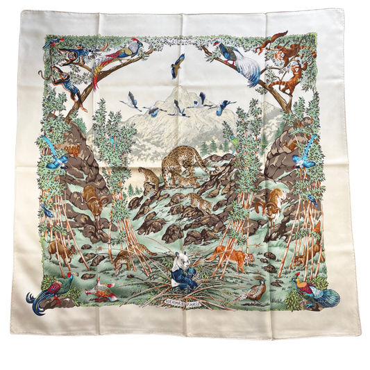 carré hermès sichuan dallet beige