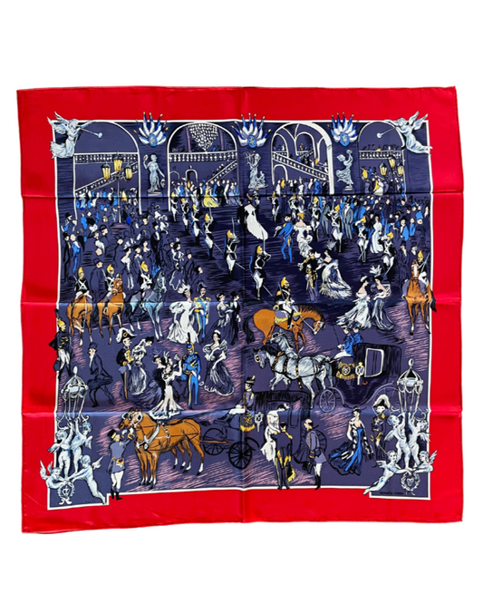 'Soirée de Gala' Carré 90 - Paon