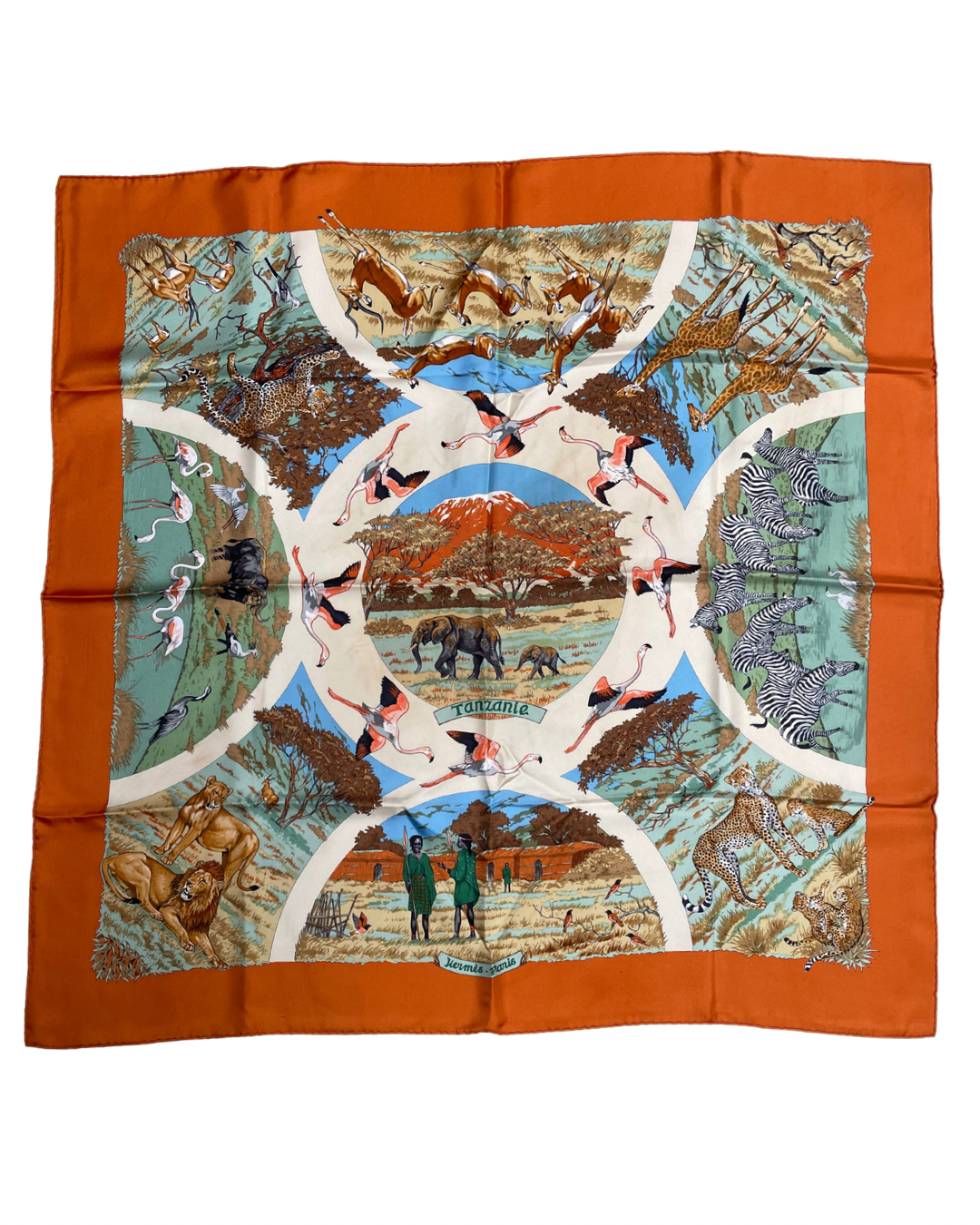 ‘Tanzanie’ Carré Hermès 90 - Paon