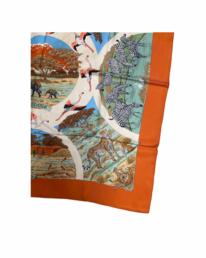 ‘Tanzanie’ Carré Hermès 90 - Paon