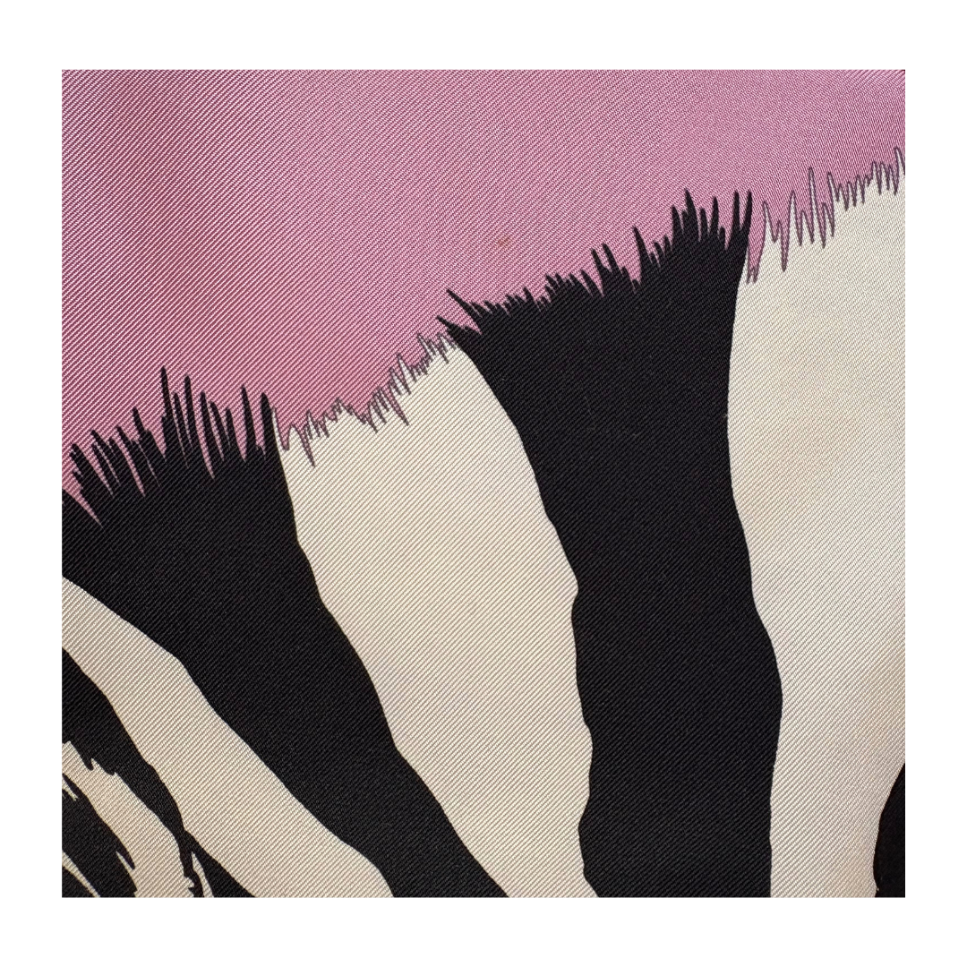 Carré HermèsZebra Pegasus rose pink Alice Shirley