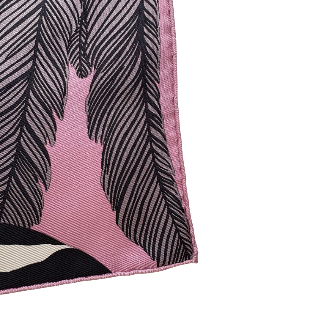 Carré HermèsZebra Pegasus rose pink Alice Shirley