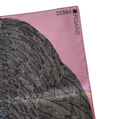 Carré HermèsZebra Pegasus rose pink Alice Shirley