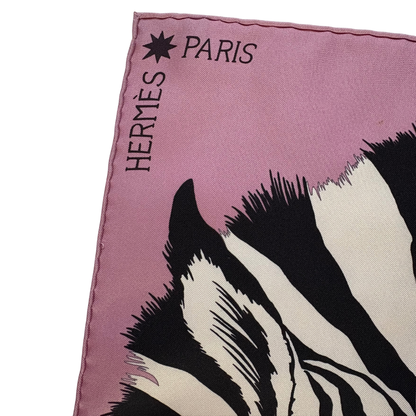 Carré HermèsZebra Pegasus rose pink Alice Shirley